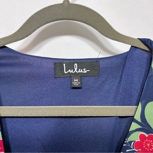 Lulus Run Away With Me Navy Blue Floral Print Long Sleeve Romper - Picture 3 of 13